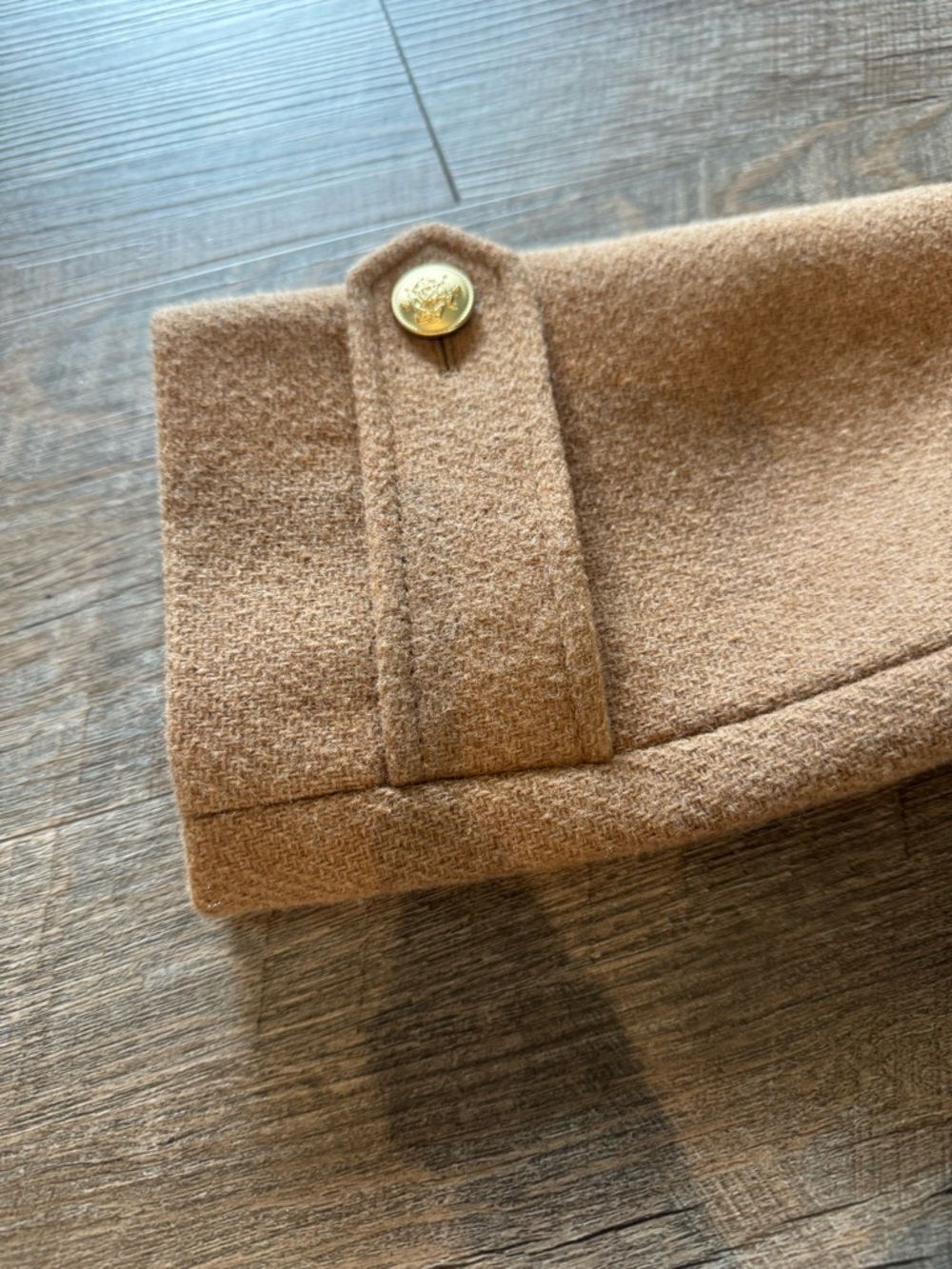 J. Crew Camel Toscana Stadium Coat Italian Wool Blend - Picture 8 of 10